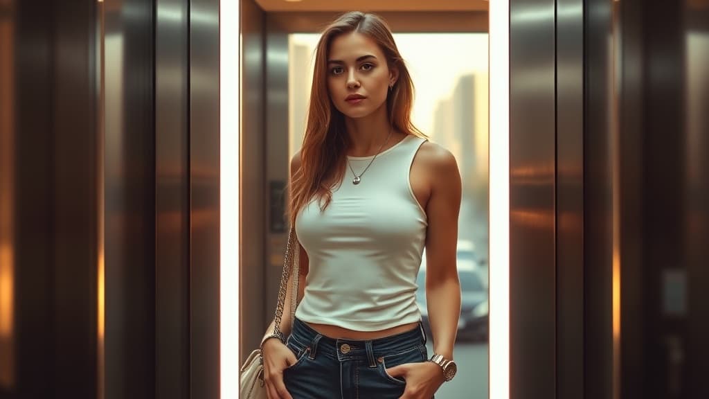 5PM elevator mirror selfie: fit check ke survival receipt?