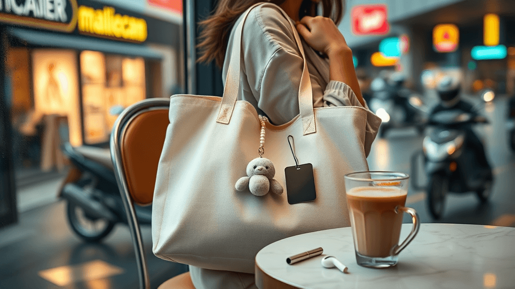 Bag charm atas tote: cute personality ke benda sangkut dekat semua?