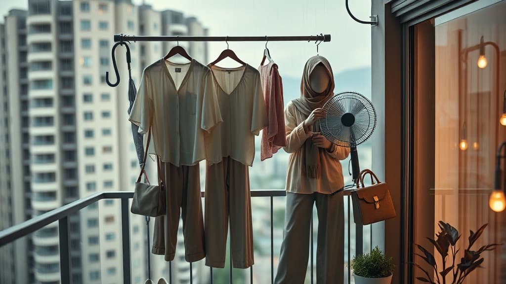 Baju tak kering pagi hujan: outfit crisis ke Malaysian reality?
