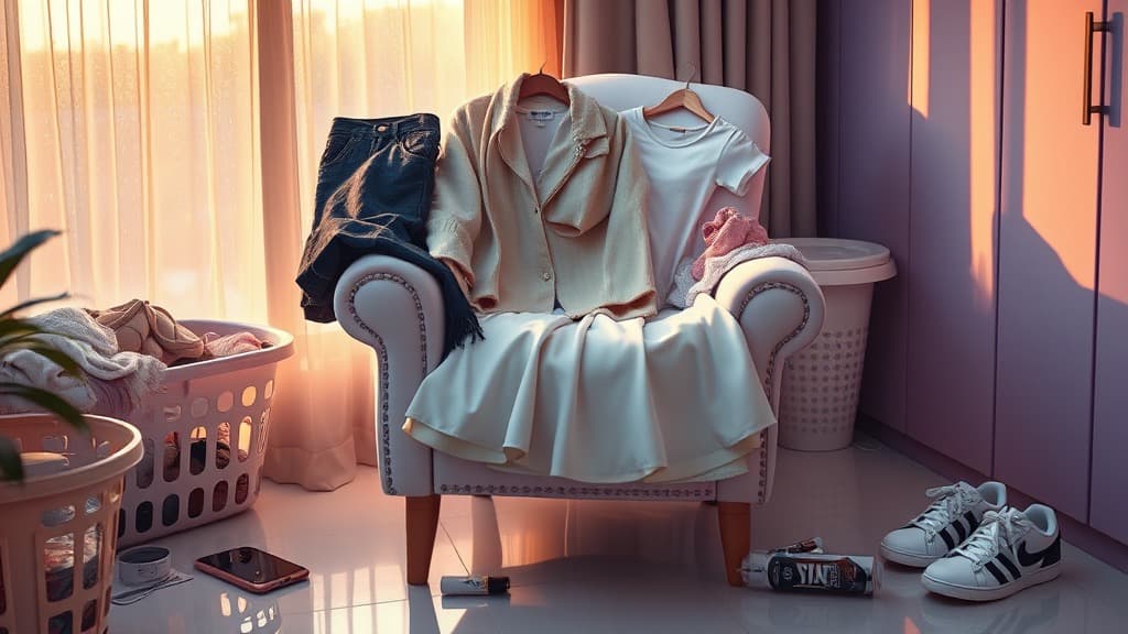 Kerusi baju dalam bilik: styling station ke laundry graveyard?