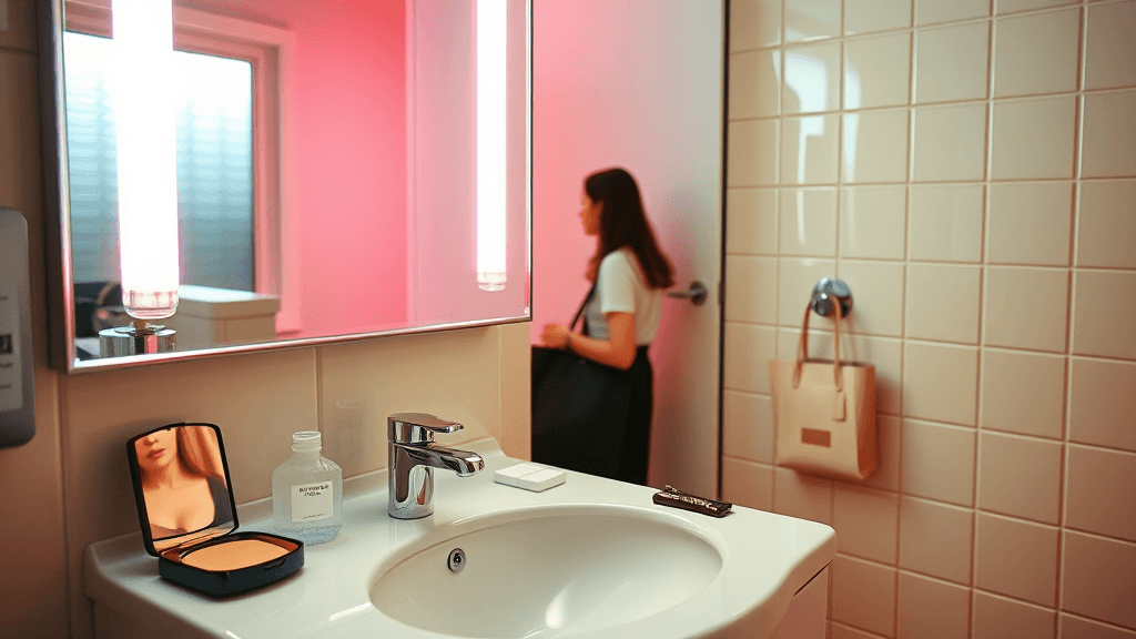 Office toilet mirror check: confidence boost ke fluorescent betrayal?