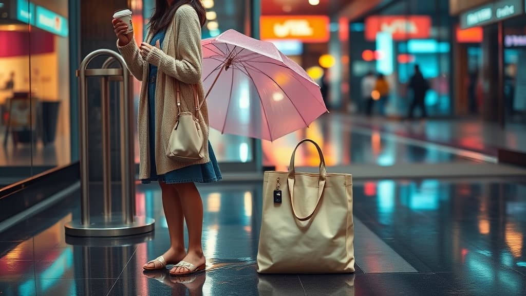 Payung basah masuk mall: survival ke drama titisan air?