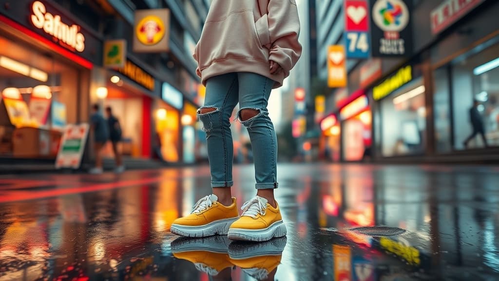 Rainy day outfit dekat KL: cute boleh, kasut jangan jadi mangsa