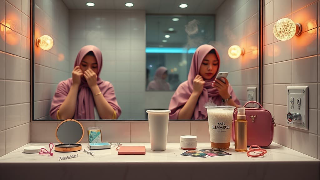 Toilet mirror touch-up: vain ke survival lepas commute Malaysia?